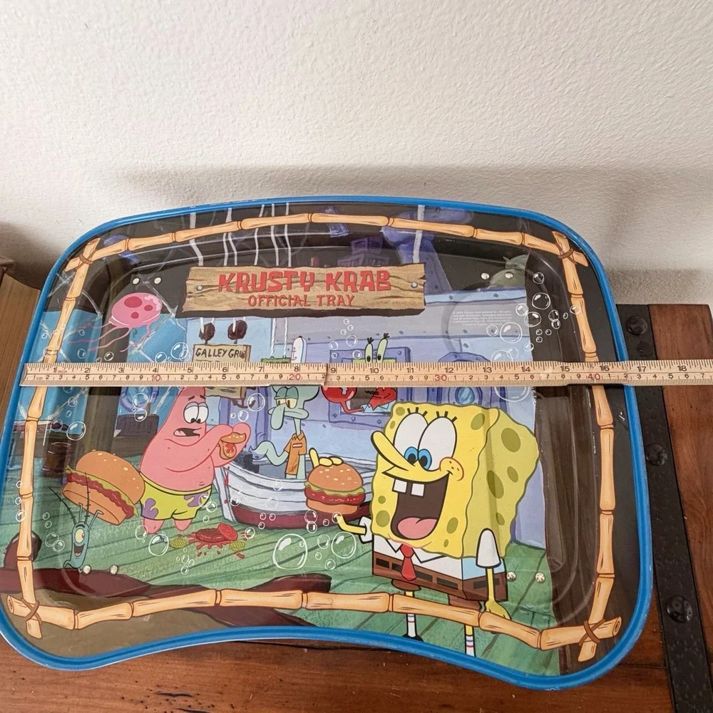 SpongeBob‎ SquarePants 2003 Metal Official TV Lap Tray Foldable Legs Kidz Trays